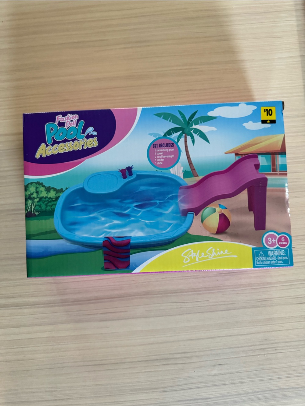 NIB Doll Glam Pool Set to be used with Barbie Sized Dolls